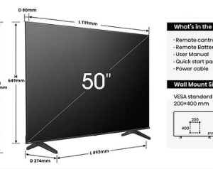 Hisense 50 Inch 4K UHD Smart TV